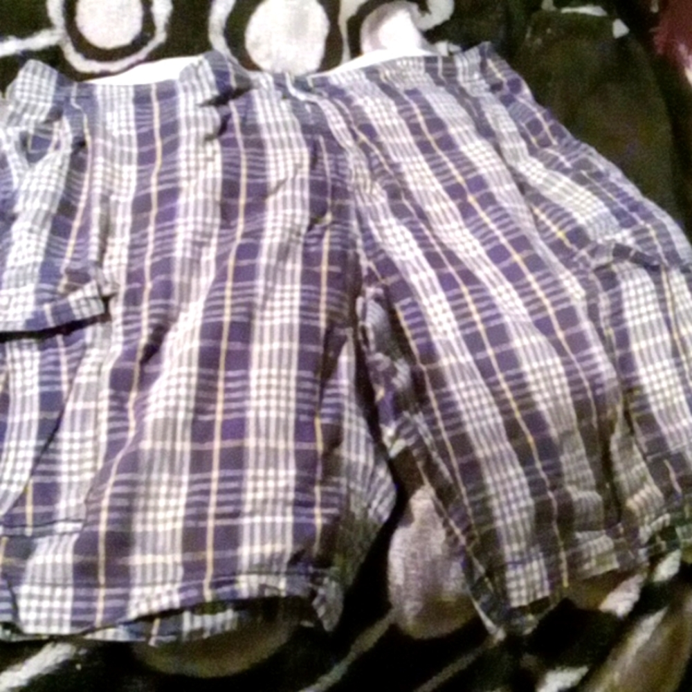 Men's size38 shorts navy blue/ tan